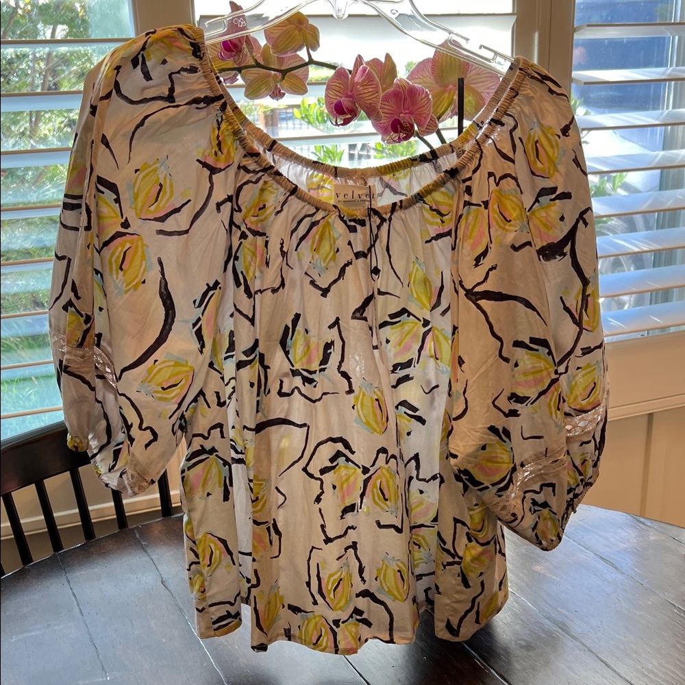 Velvet by Graham & Spencer Off-Shoulder Blouse, NWT